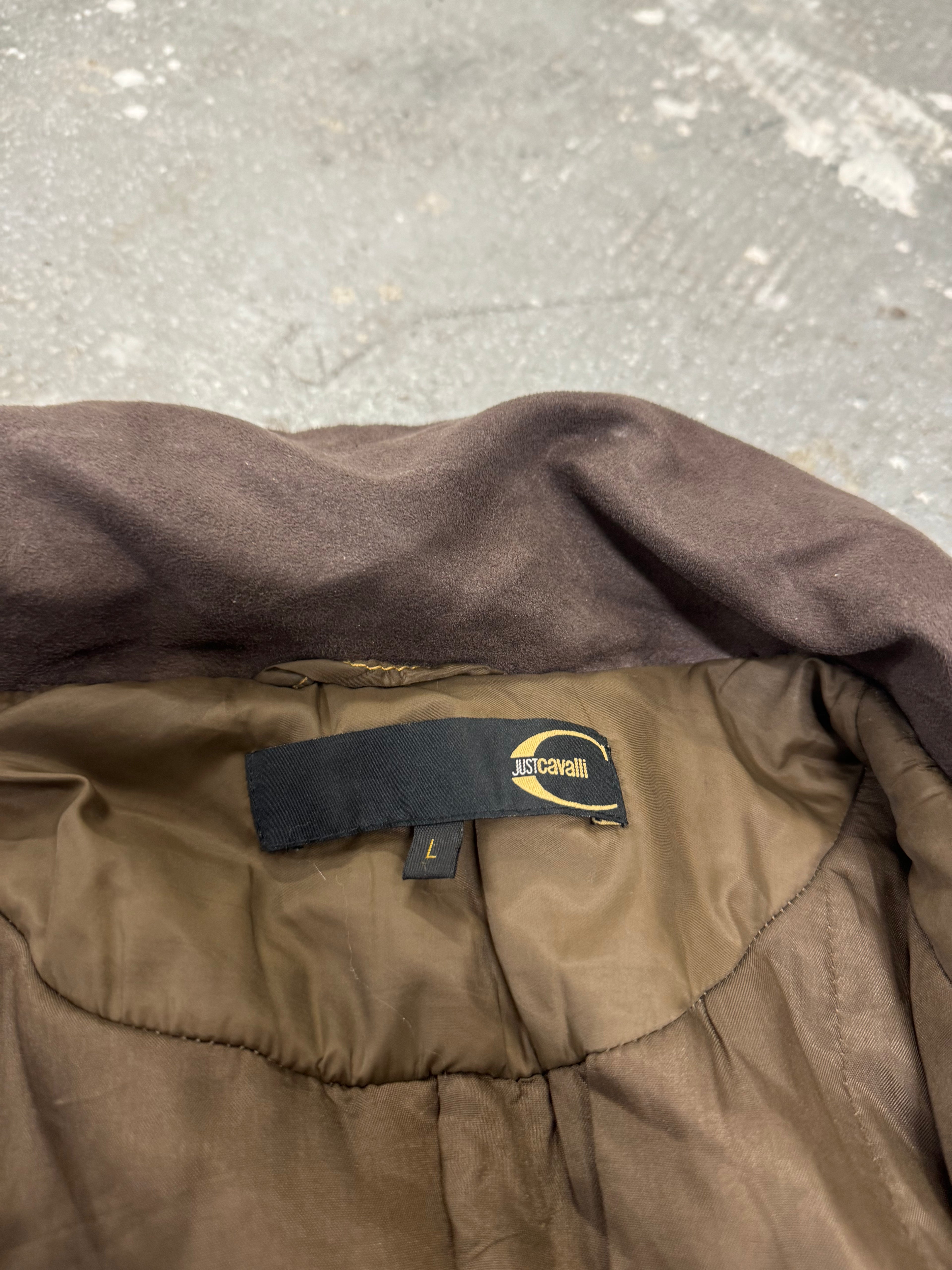 AW2006 Cavalli Brown Multi Pockets Utility Jacket (L) - 8