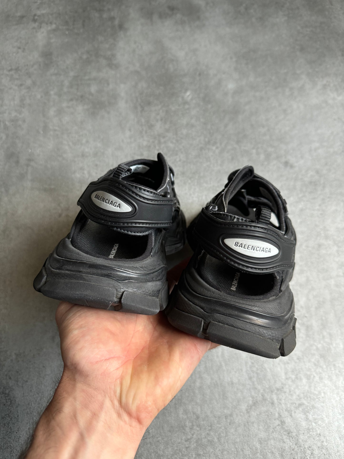 SS2020 Balenciaga Black Track Runner Slides (40) - 6