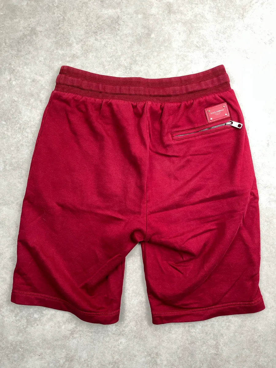 2000s Dolce & Gabbana Red Logo Plaque Zip Pocket Shorts JxFvyNcL 4