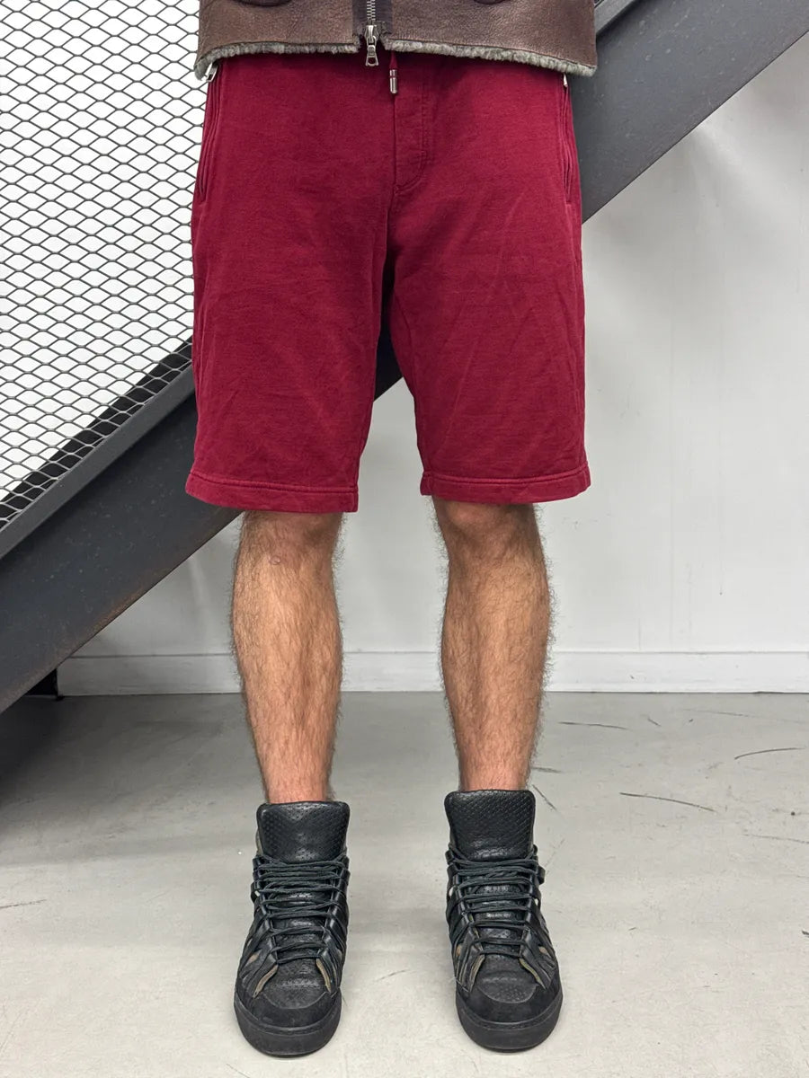 2000s Dolce & Gabbana Red Logo Plaque Zip Pocket Shorts JxFvyNcL 1