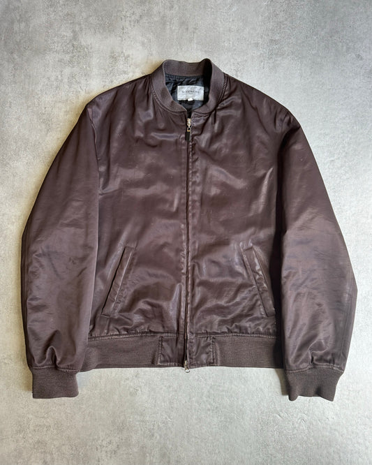 1990s Givenchy Brown Bomber Jacket  (L) - 1