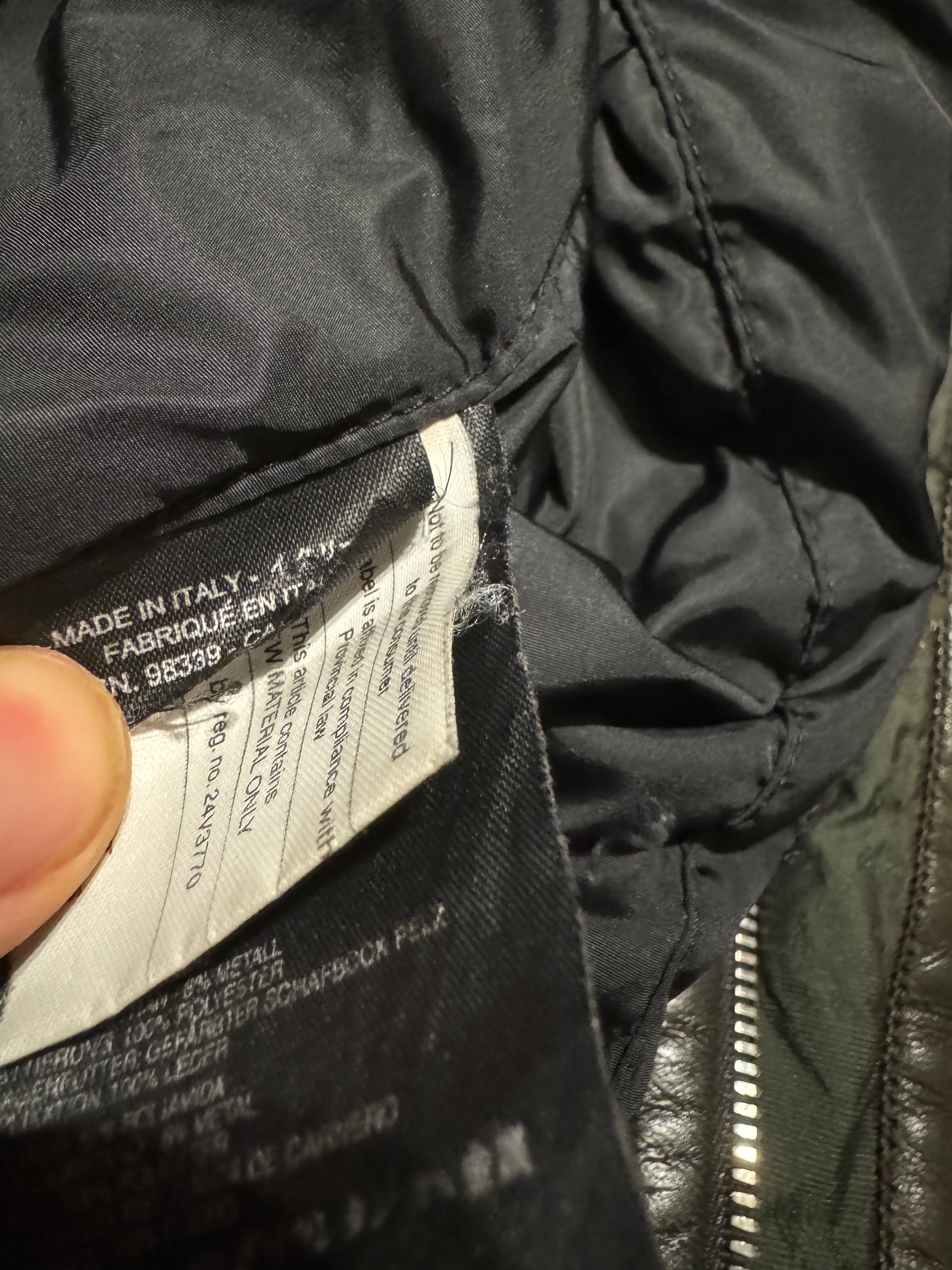 2000s Prada Green Nylon Linea Rossa Biker Jacket (M/L) - 6