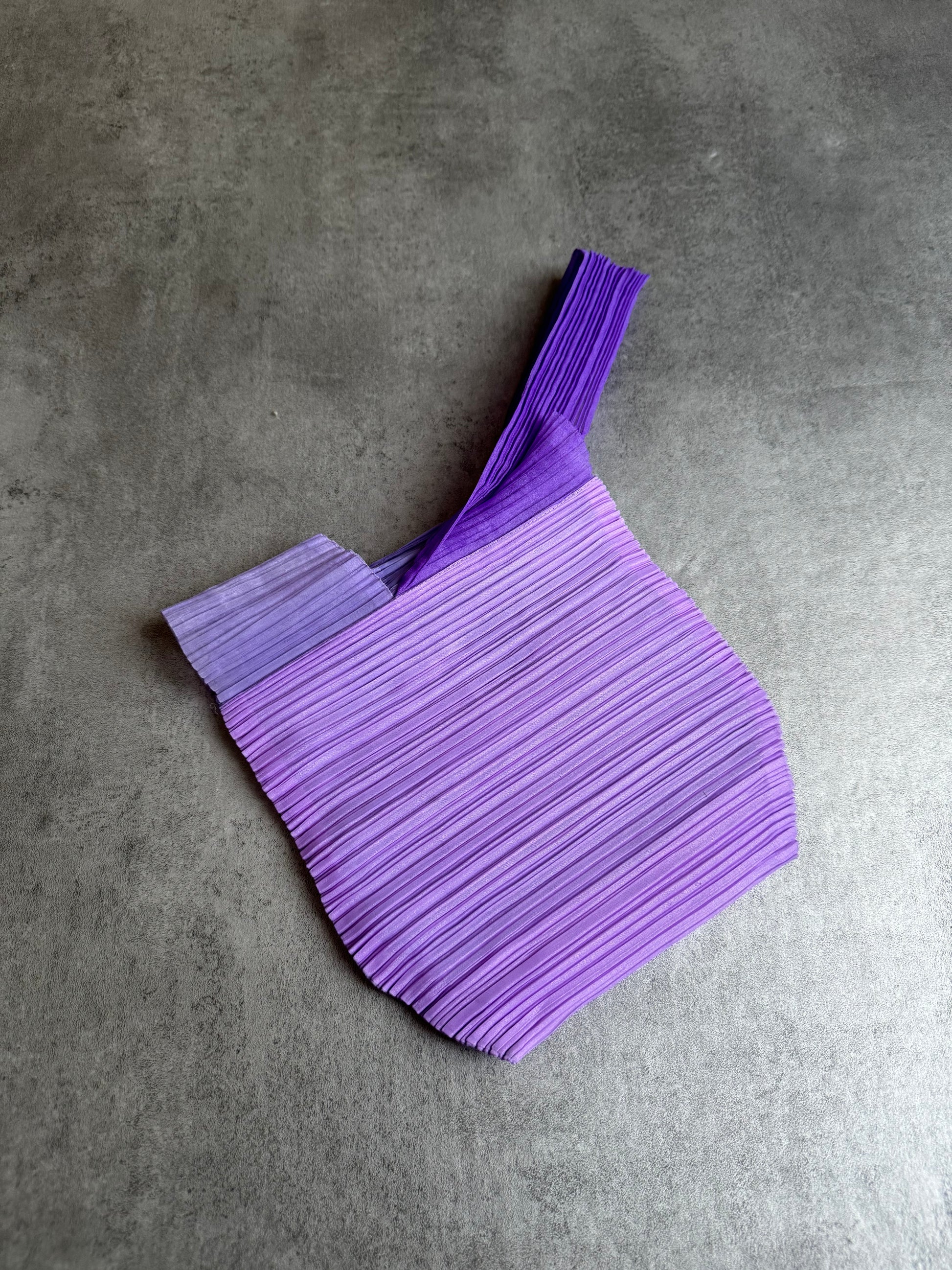 SS2024 Issey Miyake Pleats Please Polyester Purple Tote Bags (OS) - 3