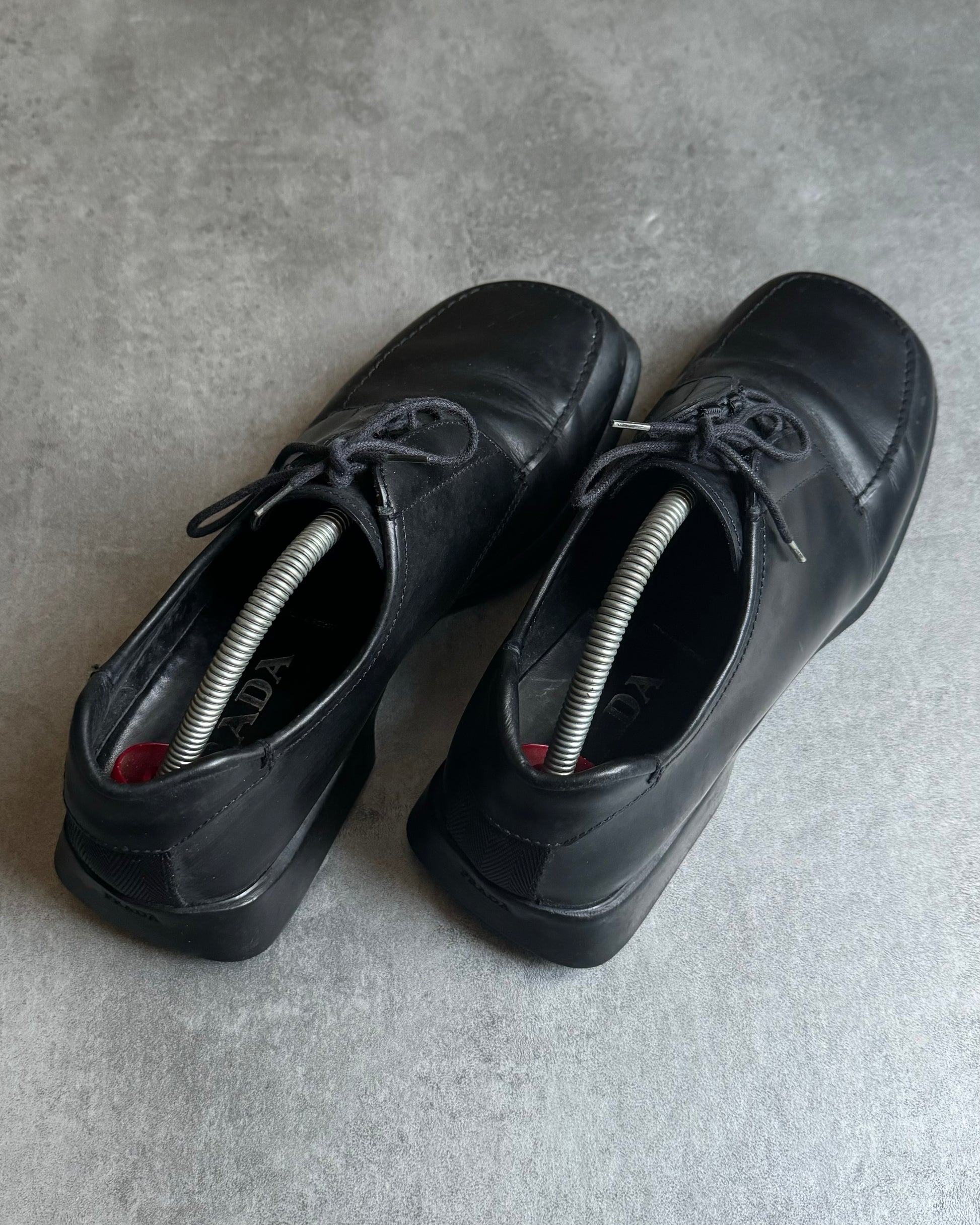 靴 FW1999 PRADA SQUARE TOO 23.5 Prada FW99 Square Toe Heels 靴 FW1999 PRADA SQUARE TOO 23.5 Prada FW99 Square Toe Heels