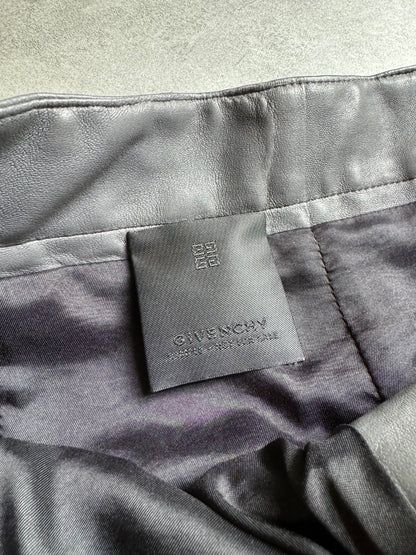 SS2023 Givenchy 1/1 Sample Grey Leather Brut Cargo Shorts (L) - 12