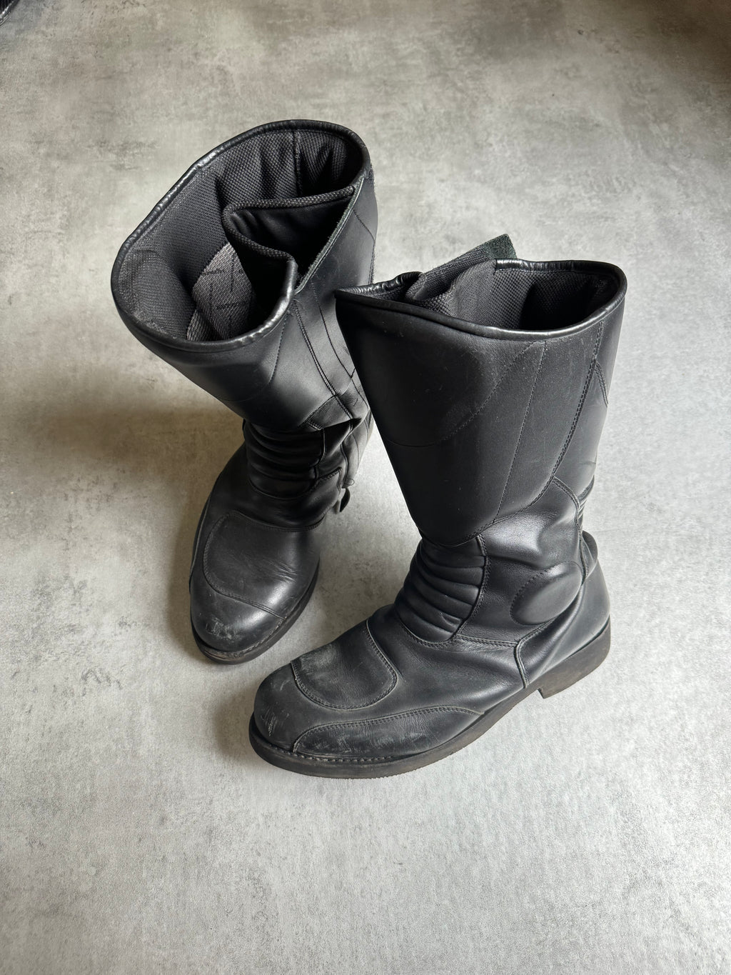 Paraboot Pro Moto Biker Reinforced Leather Boots (45) - 10
