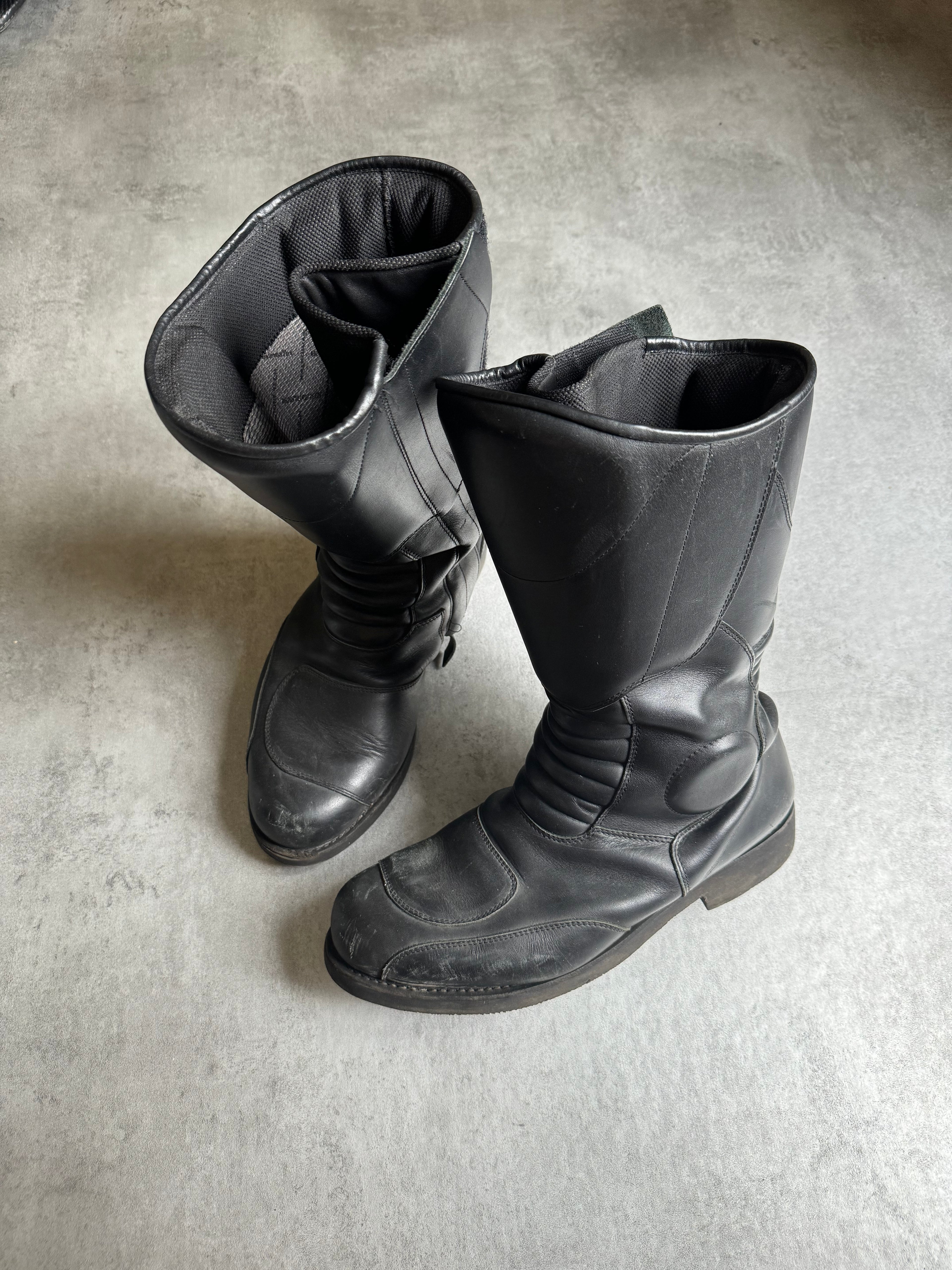 Paraboot Pro Moto Biker Reinforced Leather Boots (45) - 10
