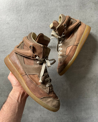 Maison Margiela Hybrid Brown Leather High Top (40) - 1