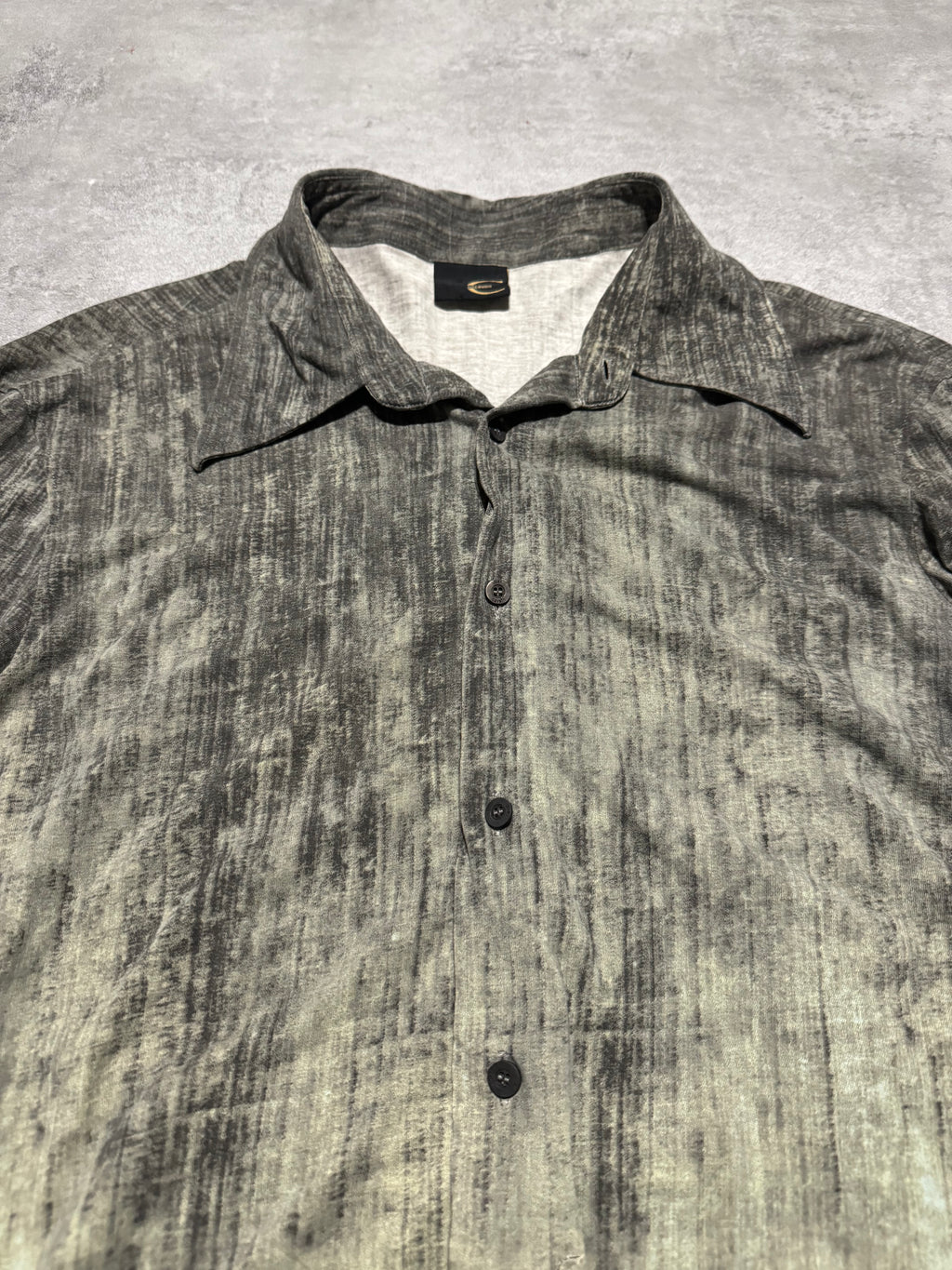 2000s Cavalli Blue Gradient Relaxed Shirt (M) - 4