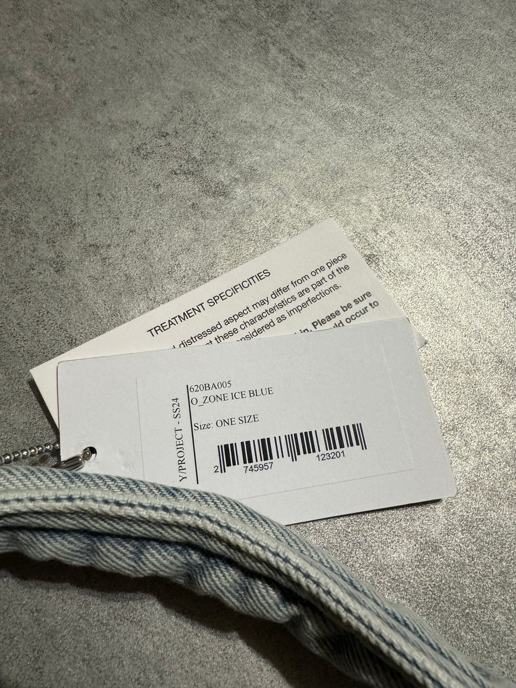 SS2024 Y/Project Ice Blue Denim Extra Cabas Bag (OS) - 5
