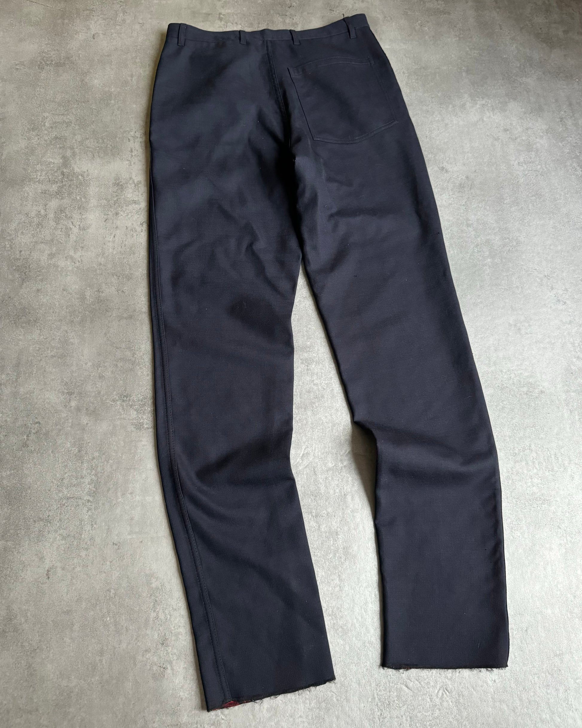 Raf Simons Prototype Classy Navy Pants (M) - 2