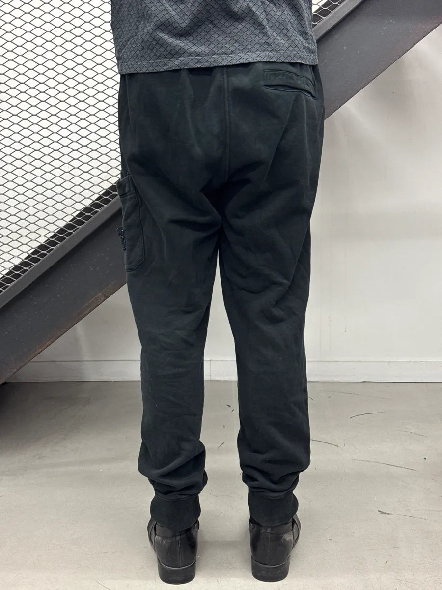 Stone Island Black Compass Patch Cargo Jogger Pants KUkesoZk 3
