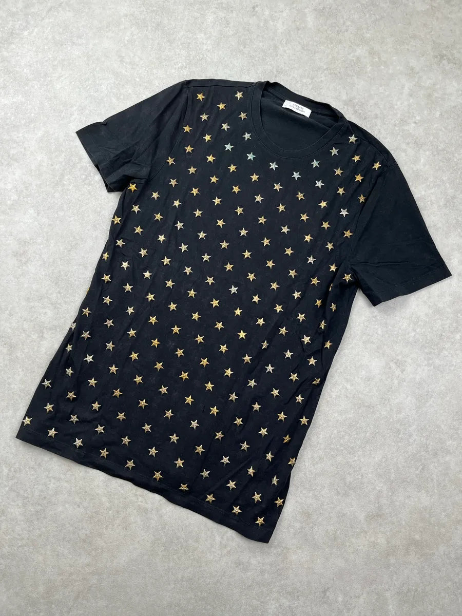 Versace Collection Black Star Studded All-Over Pattern T-Shirt KaSqDhQK 4