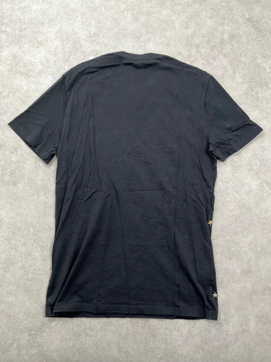Versace Collection Black Star Studded All-Over Pattern T-Shirt KaSqDhQK 3