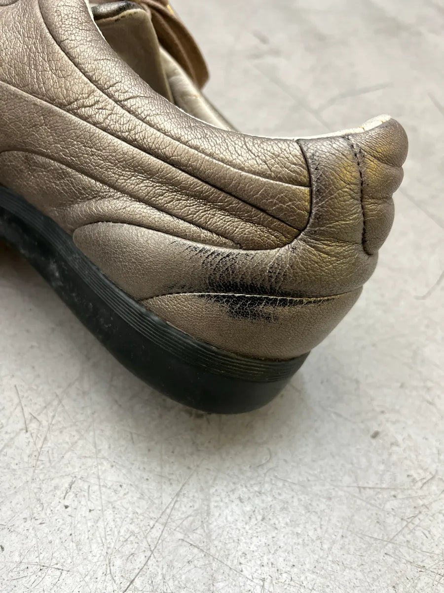 AW2005 Alexander McQueen Puma Metallic Bronze Leather Sneakers KeyKVQeA 8