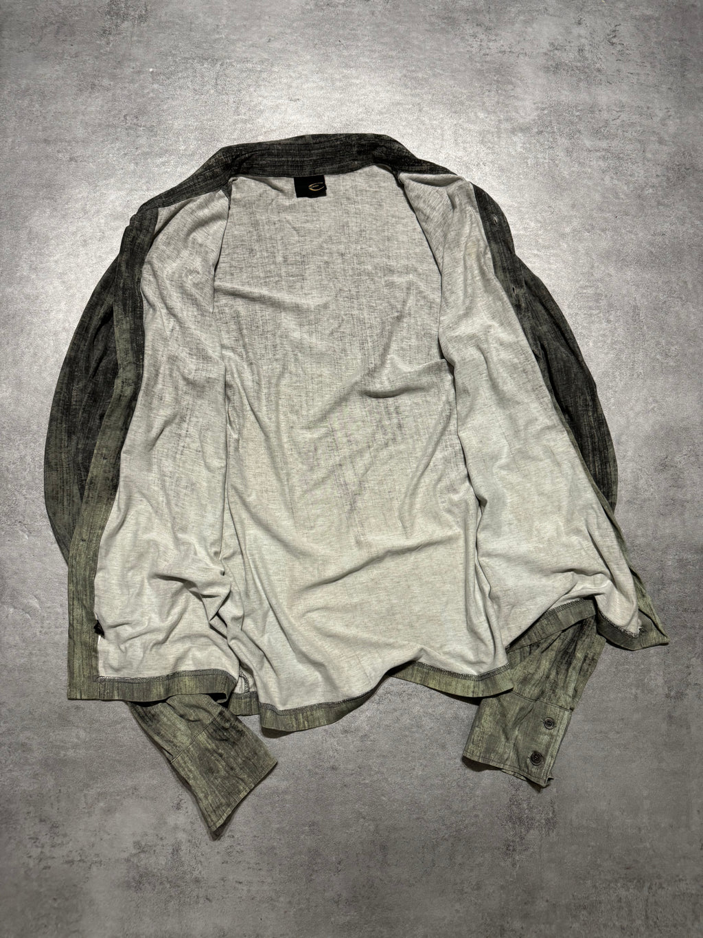 2000s Cavalli Blue Gradient Relaxed Shirt (M) - 6