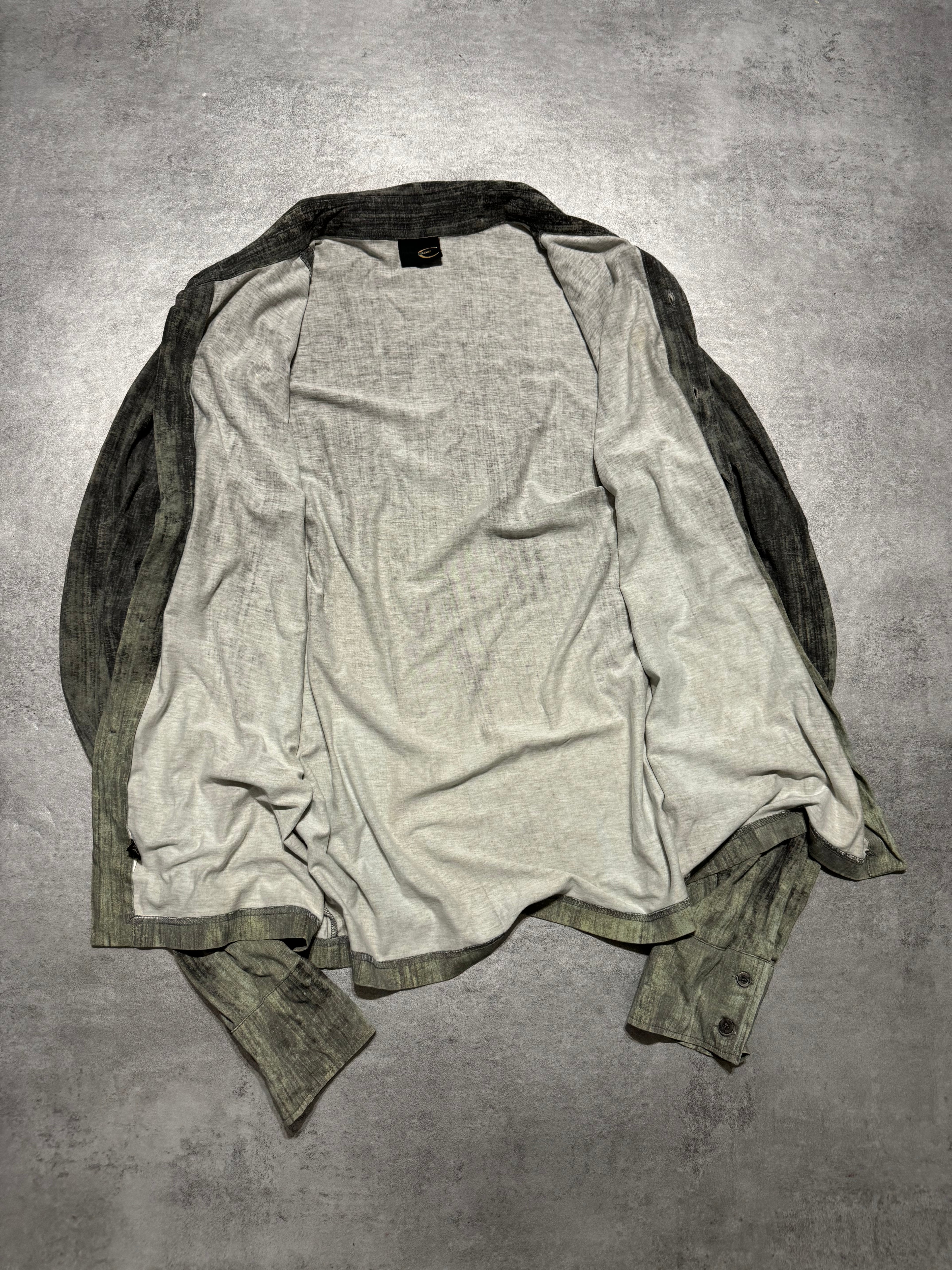 2000s Cavalli Blue Gradient Relaxed Shirt (M) - 6