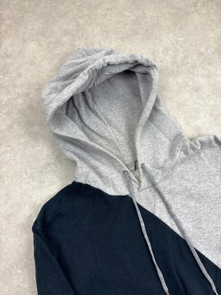 AW2009 Dior Homme Navy & Grey Diagonal Hoodie by Kris Van Assche KilbCZfE 4
