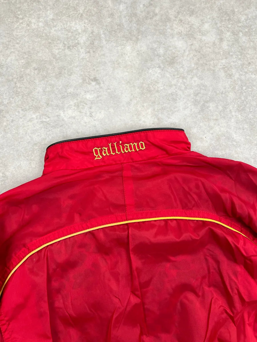 SS2010 Galliano Red Nylon Leopard Lining Bomber Jacket KjXCnPVA 6