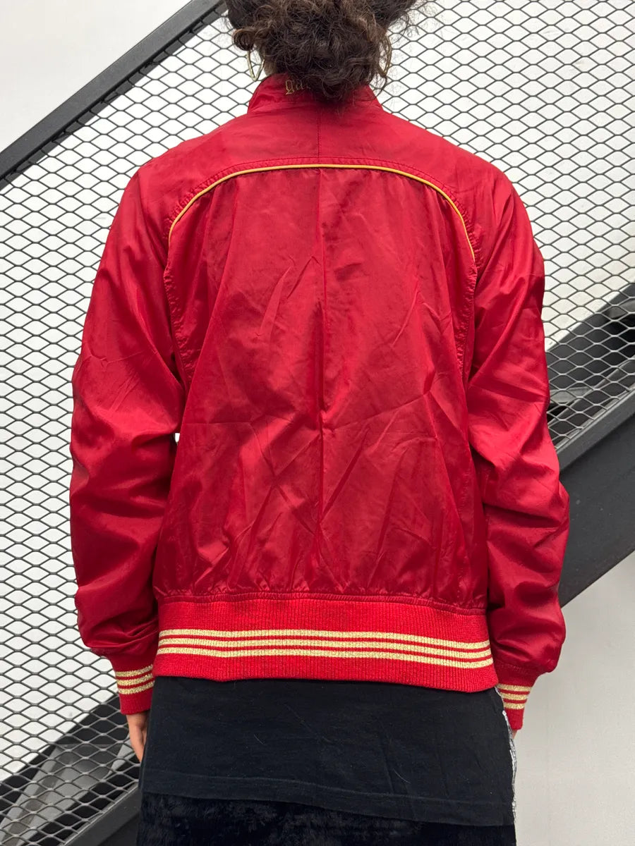 SS2010 Galliano Red Nylon Leopard Lining Bomber Jacket KjXCnPVA 2