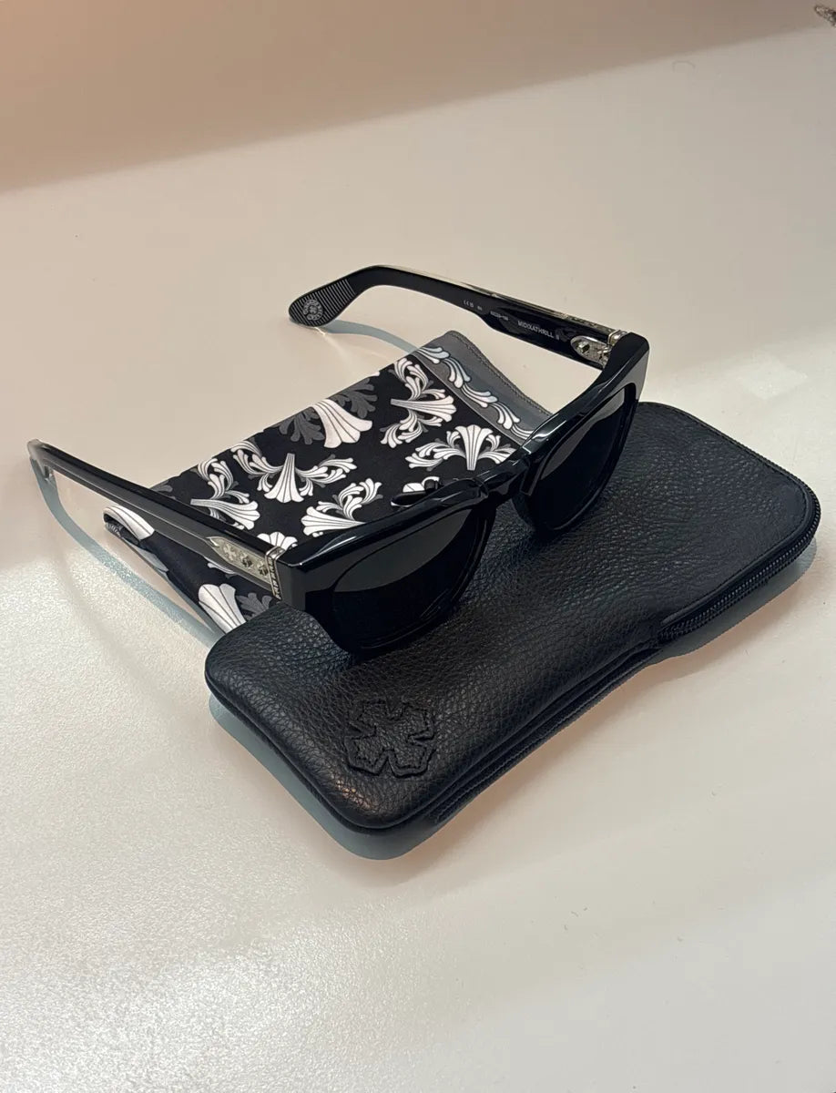 Chrome Hearts Black Acetate Midixathrill Logo Sunglasses KjxWUksN 4