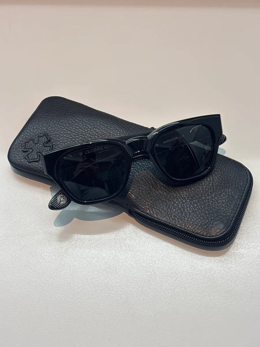 Chrome Hearts Black Acetate Midixathrill Logo Sunglasses KjxWUksN 8