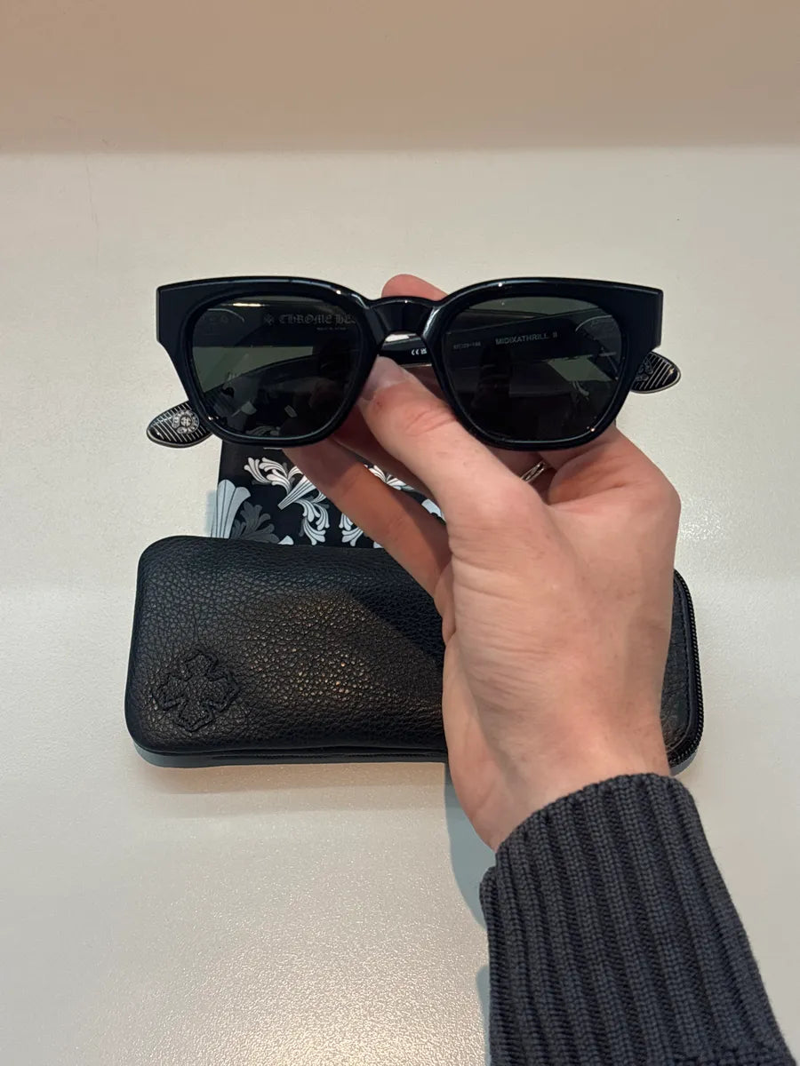 Chrome Hearts Black Acetate Midixathrill Logo Sunglasses KjxWUksN 0