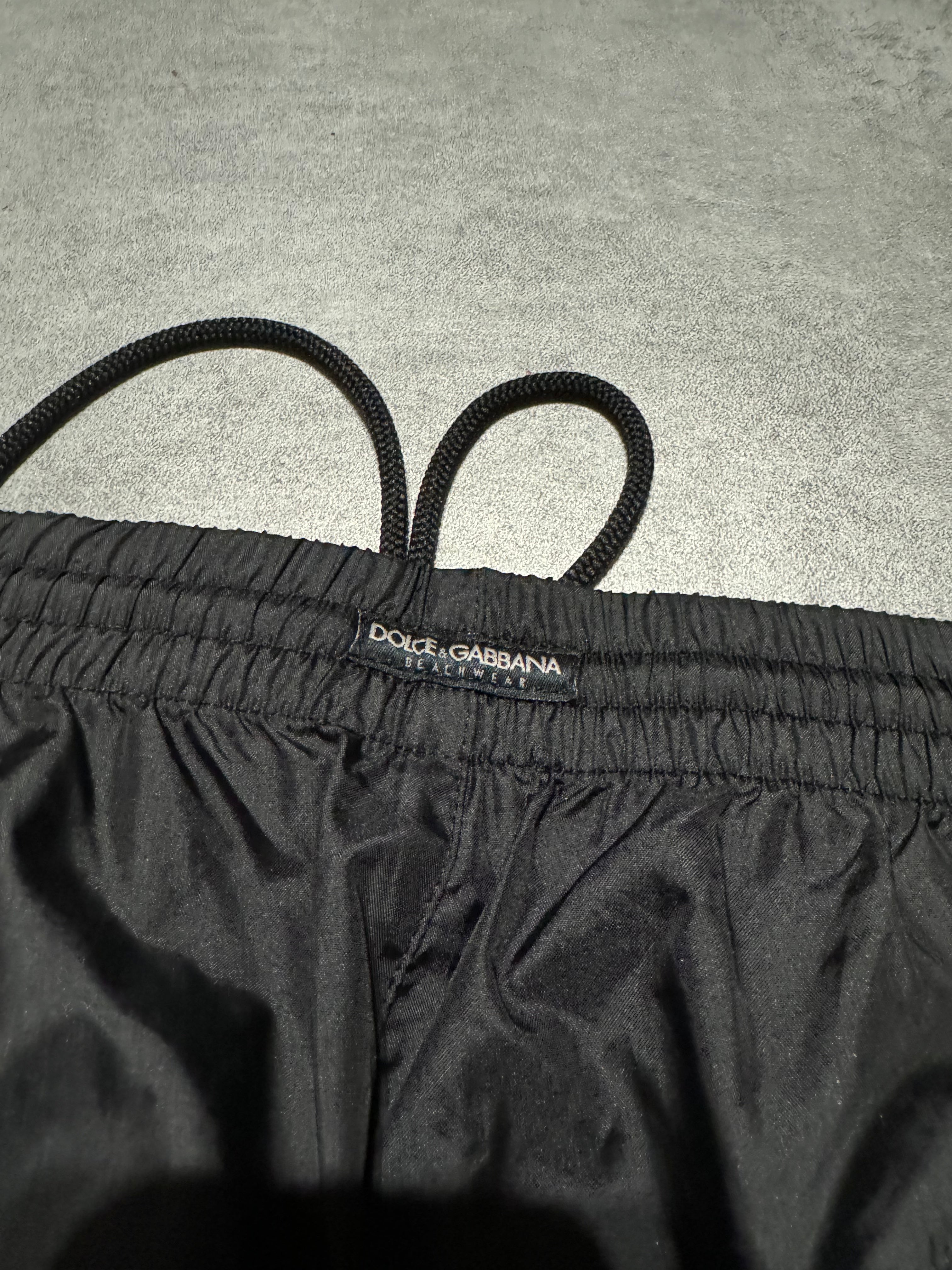 2000s Dolce & Gabbana Black Cozy Straight Jogging Pants (M) - 4