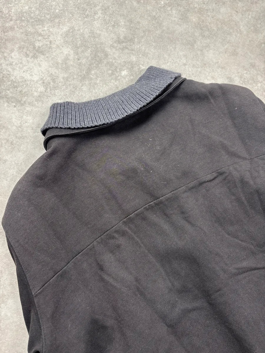 Marni Grey Ribbed Knit Bomber Jacket KoffReiQ 8
