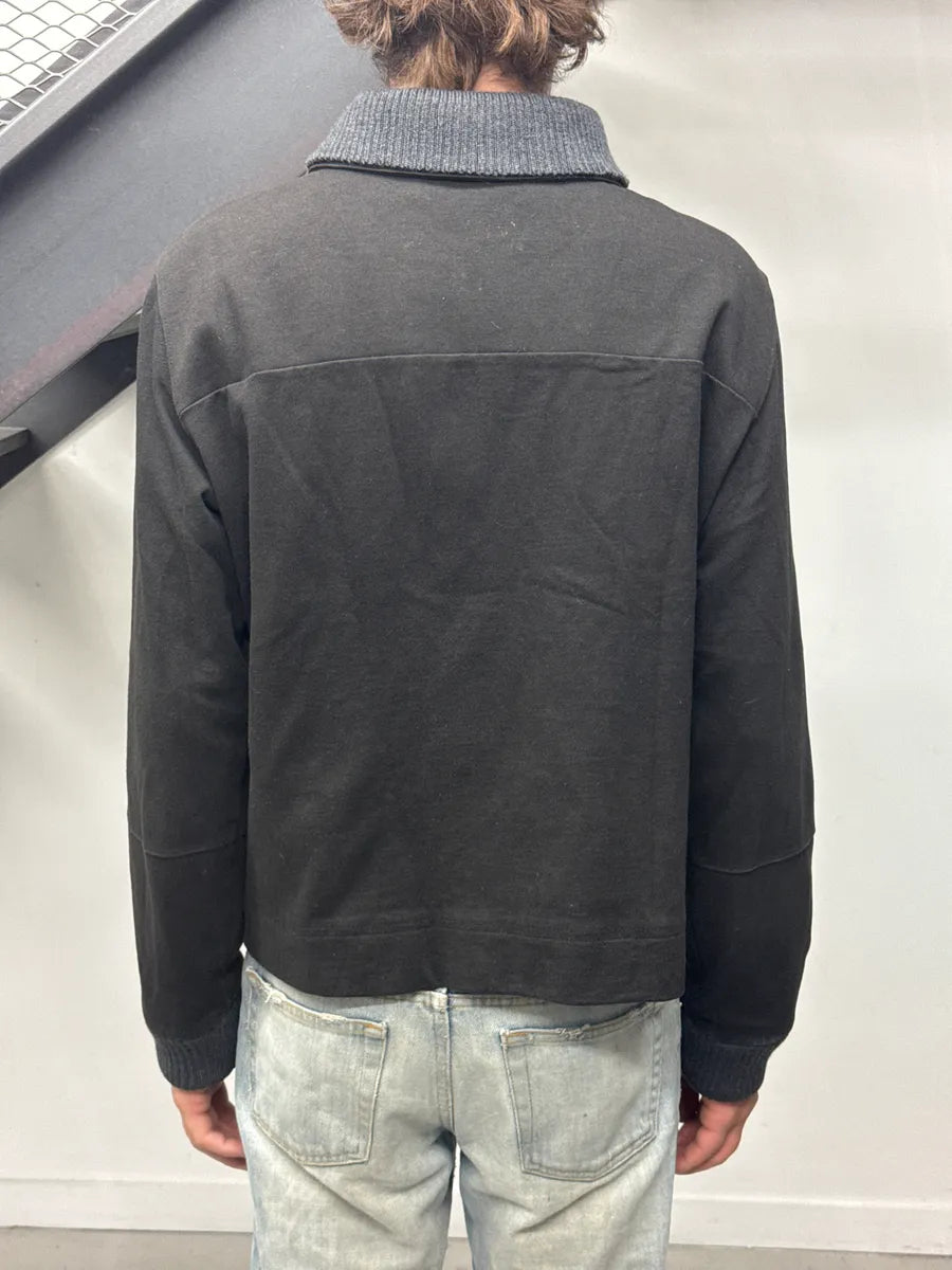 Marni Grey Ribbed Knit Bomber Jacket KoffReiQ 2