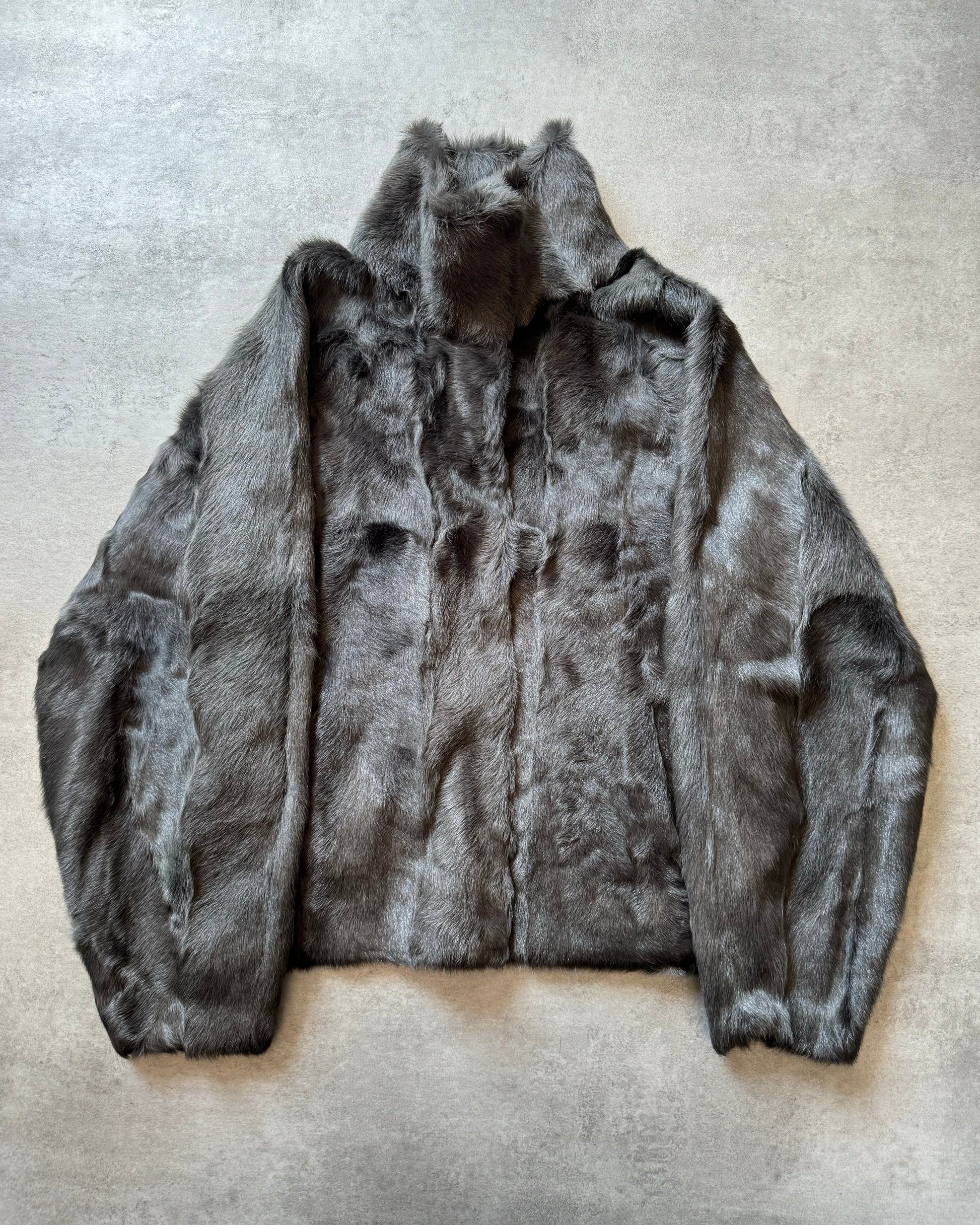 Emporio armani fur bomber jacket best sale