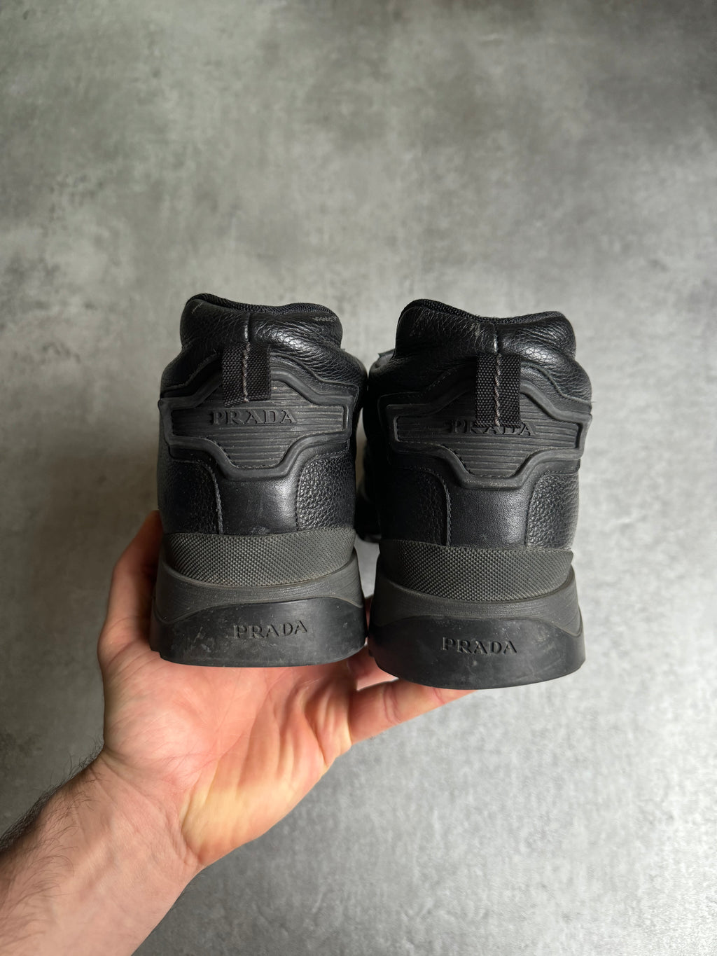 2000s Prada Black Leather Premium Archive Boots – Dolce Vita Hub