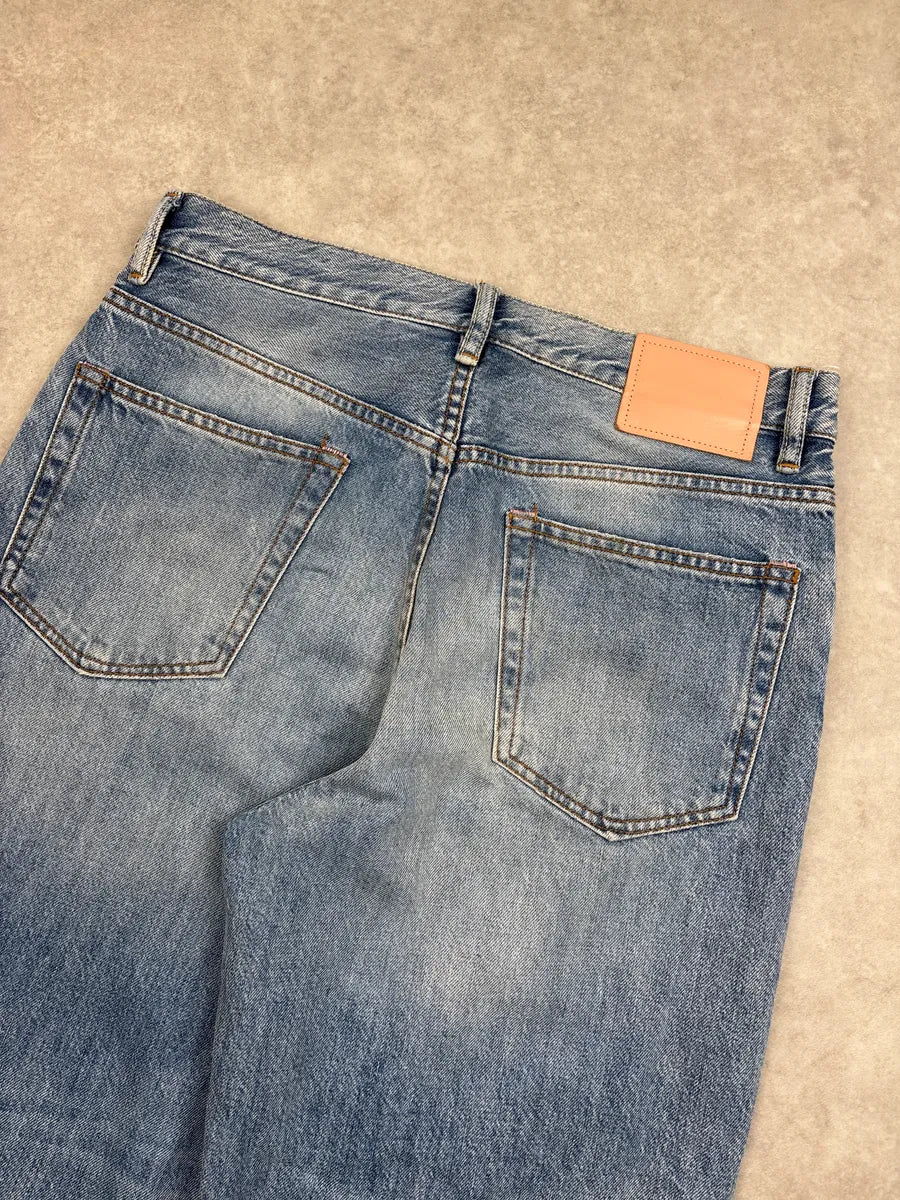 Acne Studios Light Blue Denim Distressed High Waist Jeans KrnskBKQ 12