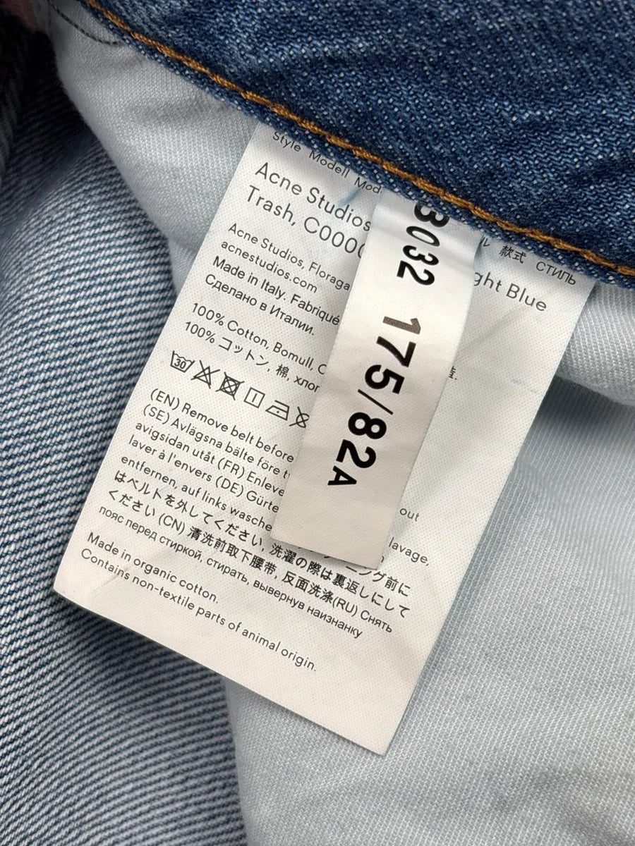 Acne Studios Light Blue Denim Distressed High Waist Jeans KrnskBKQ 8