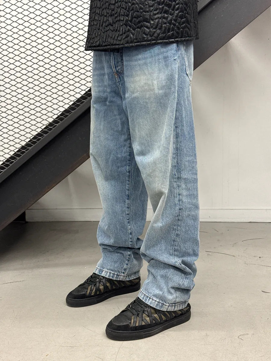 Acne Studios Light Blue Denim Distressed High Waist Jeans KrnskBKQ 1