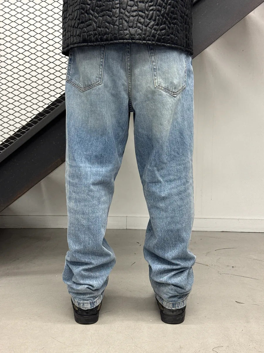 Acne Studios Light Blue Denim Distressed High Waist Jeans KrnskBKQ 2
