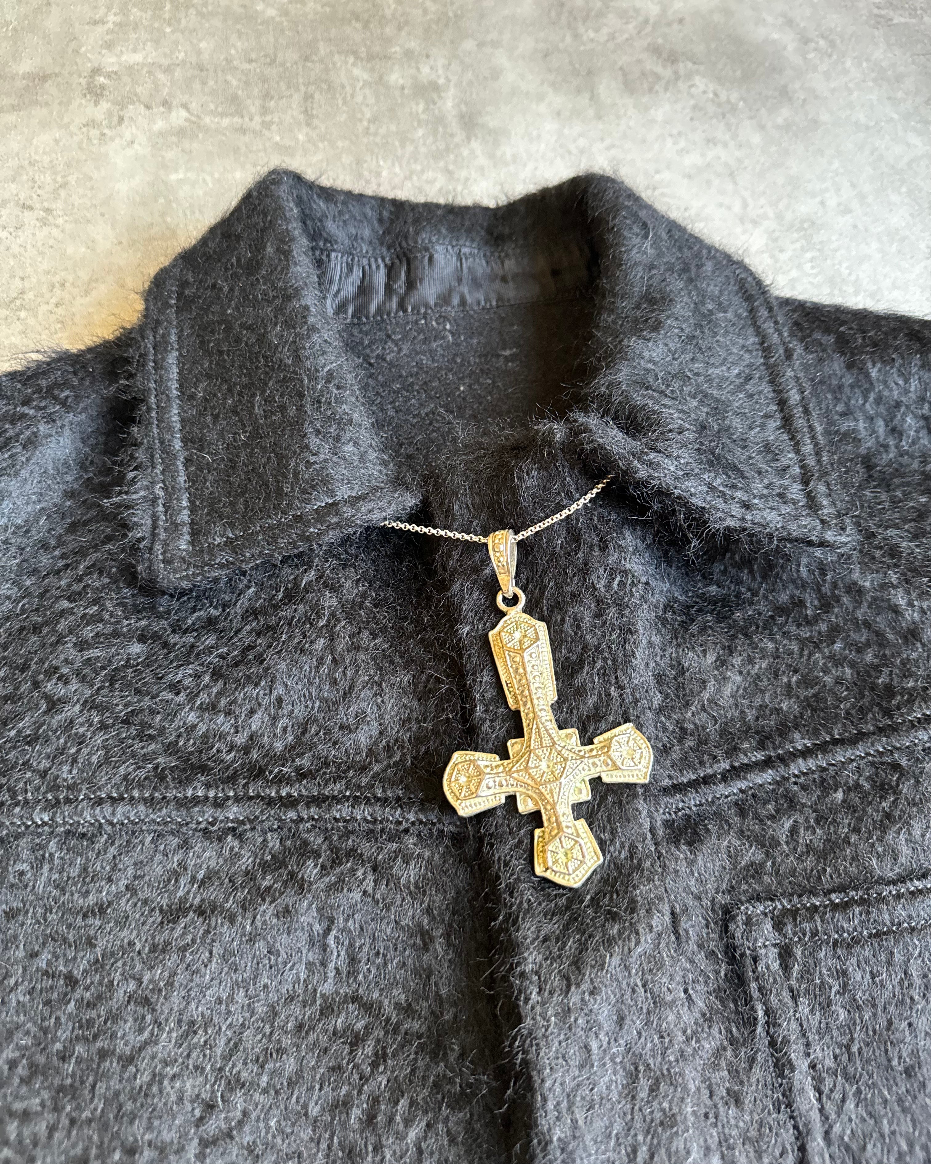 1970s Provocative Upside-down Cross Pendant (OS) - 7