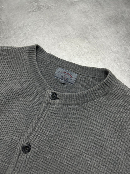 1990s Armani Grey Italian Wool Contemporary Cardigan (L/XL) - 7