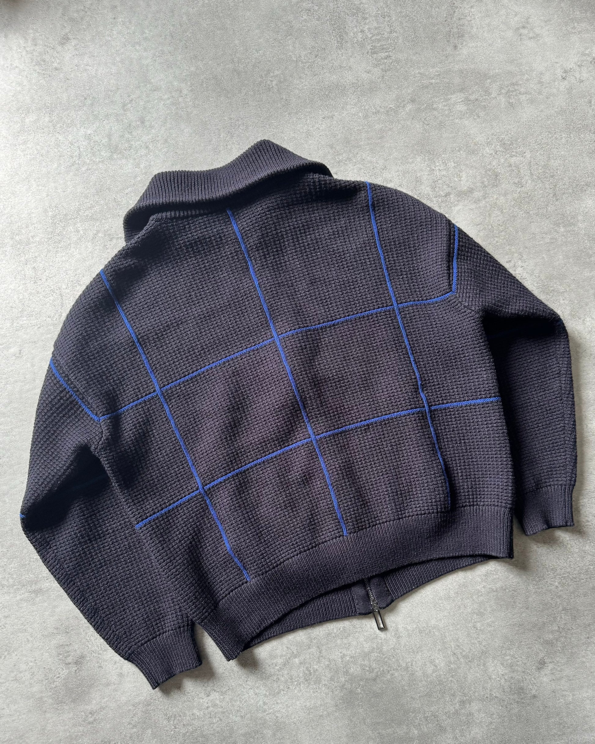 1990s Emporio Armani Geometrical Wool Sweater (S) - 5