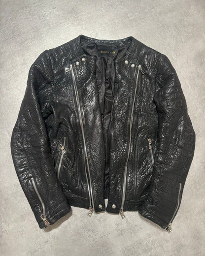 AW2015 Balmain x H&M Pure Biker Leather Jacket (L) - 2