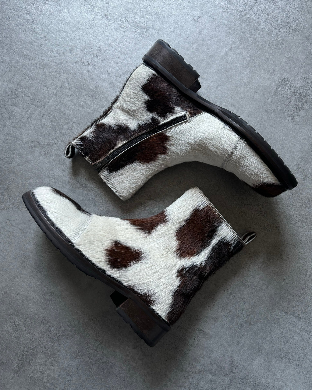 Ann Demeulemeester Pony Hair Fur Boots Cow Effect (38) - 2