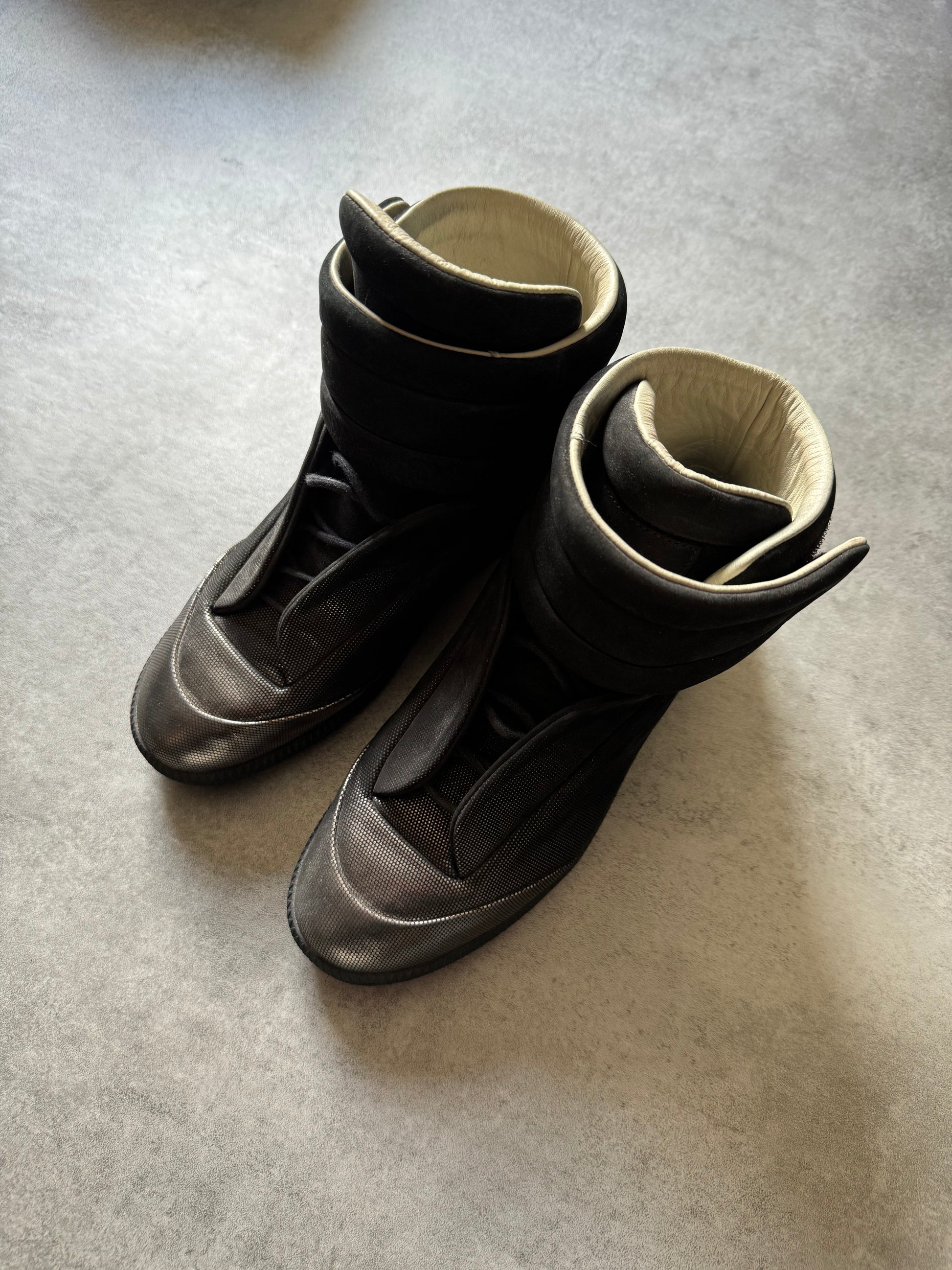 Maison Margiela Future High Bronze & Black Shoes (38) - 3