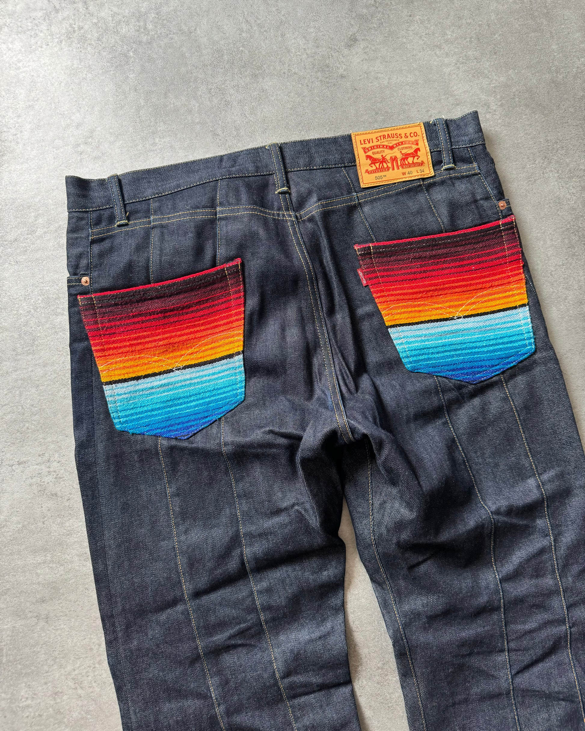 AW2022 Junya Wanatabe Comme des Garçons Cozy Positive Rainbow Pants (L) - 4