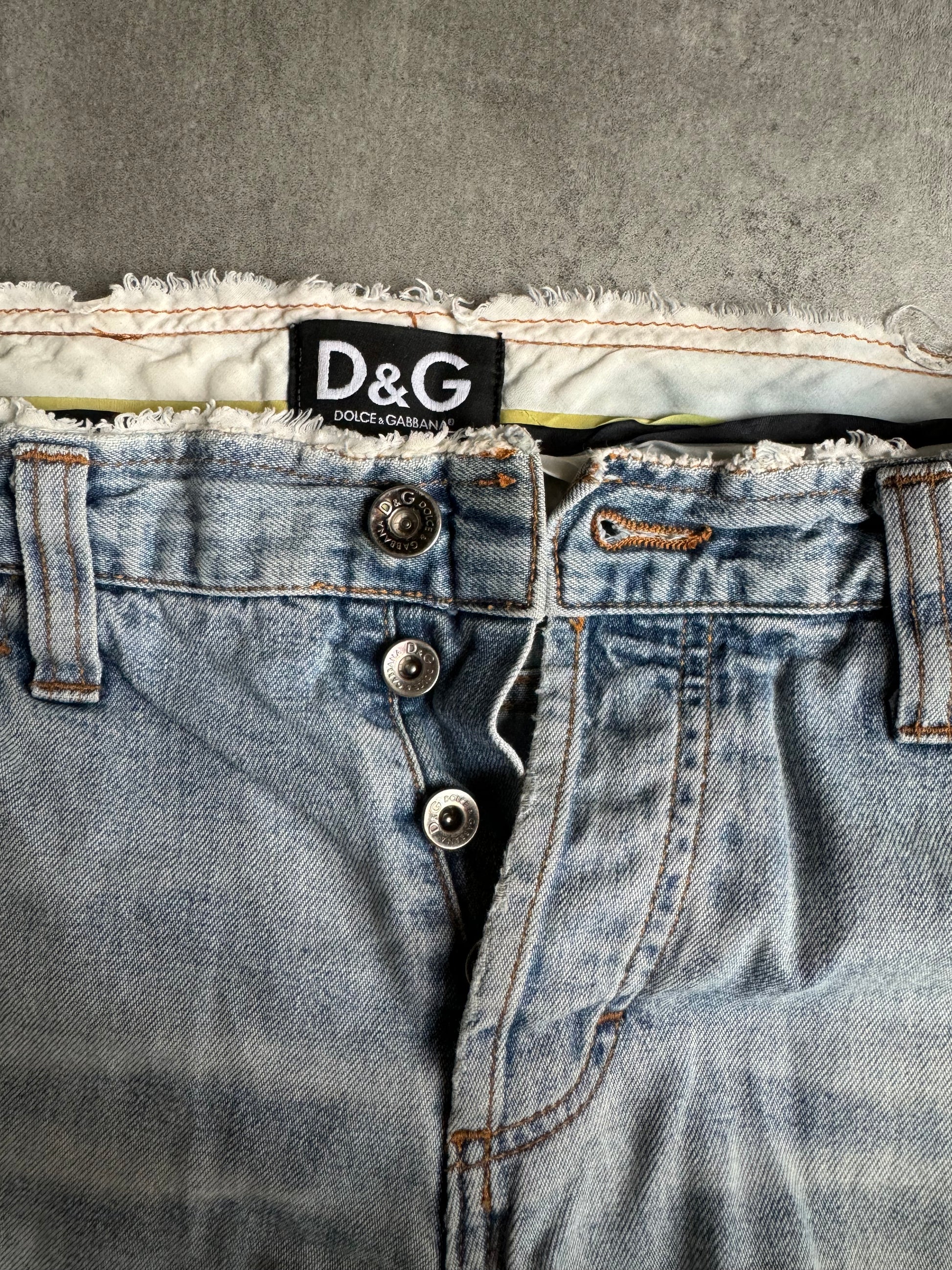 AW2004 Dolce & Gabbana Cosmopolite Flag Jeans (M) - 12