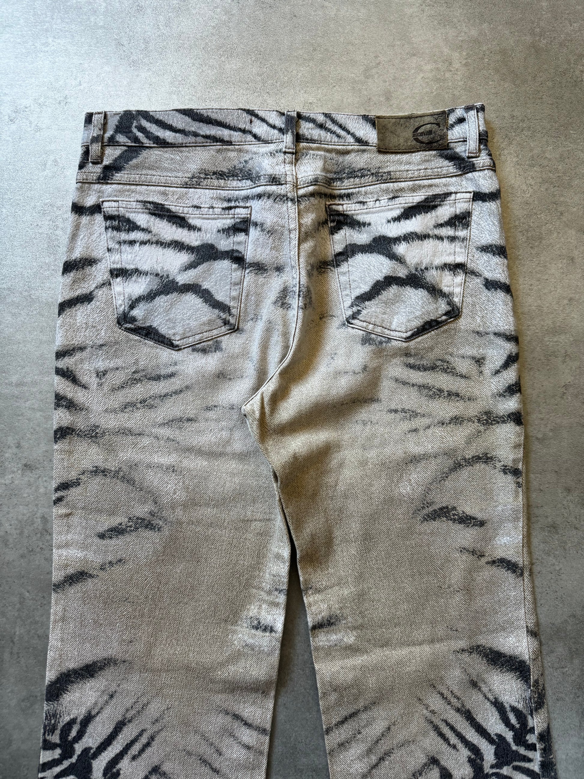 SS2002 Cavalli Zebra Camel Faded Pants (S) - 3