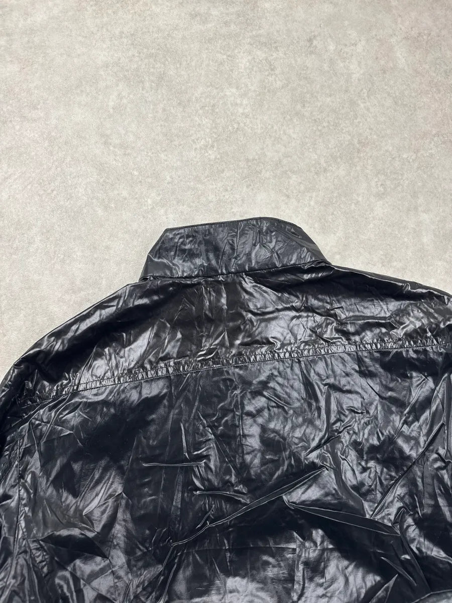 SS2010 Gucci Dark Navy Nylon Crinkled Stand Collar Rain Jacket by Frida Giannini LASBGxFT 10