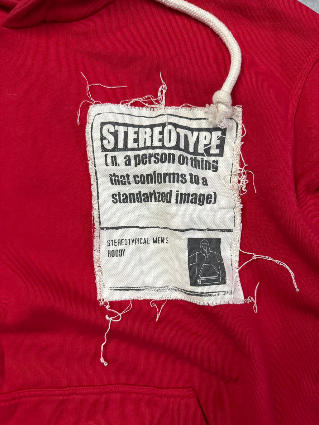 SS2018 Maison Margiela Red Signature Stereotype Hoodie  (M) - 9