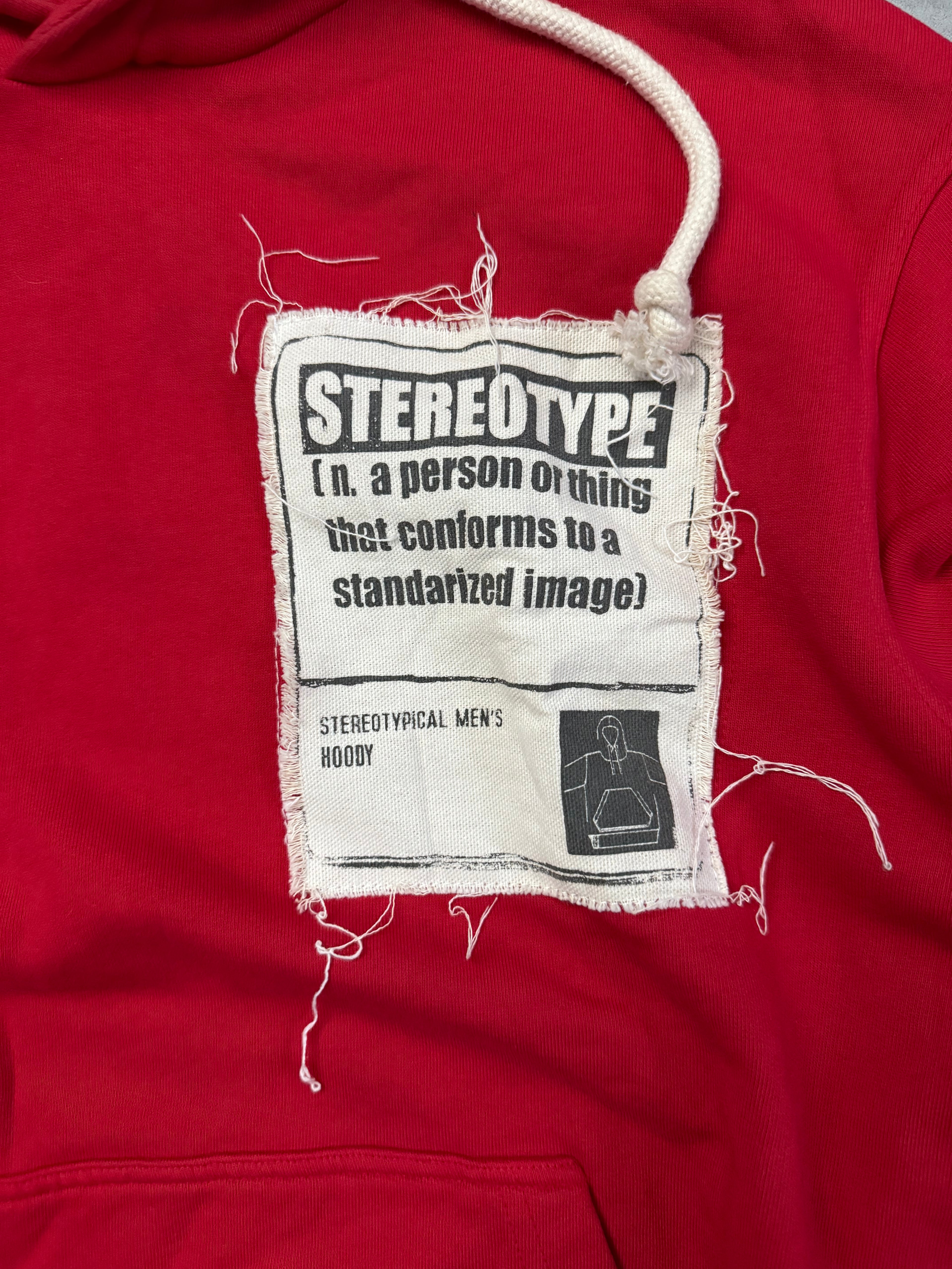 SS2018 Maison Margiela Red Signature Stereotype Hoodie  (M) - 9