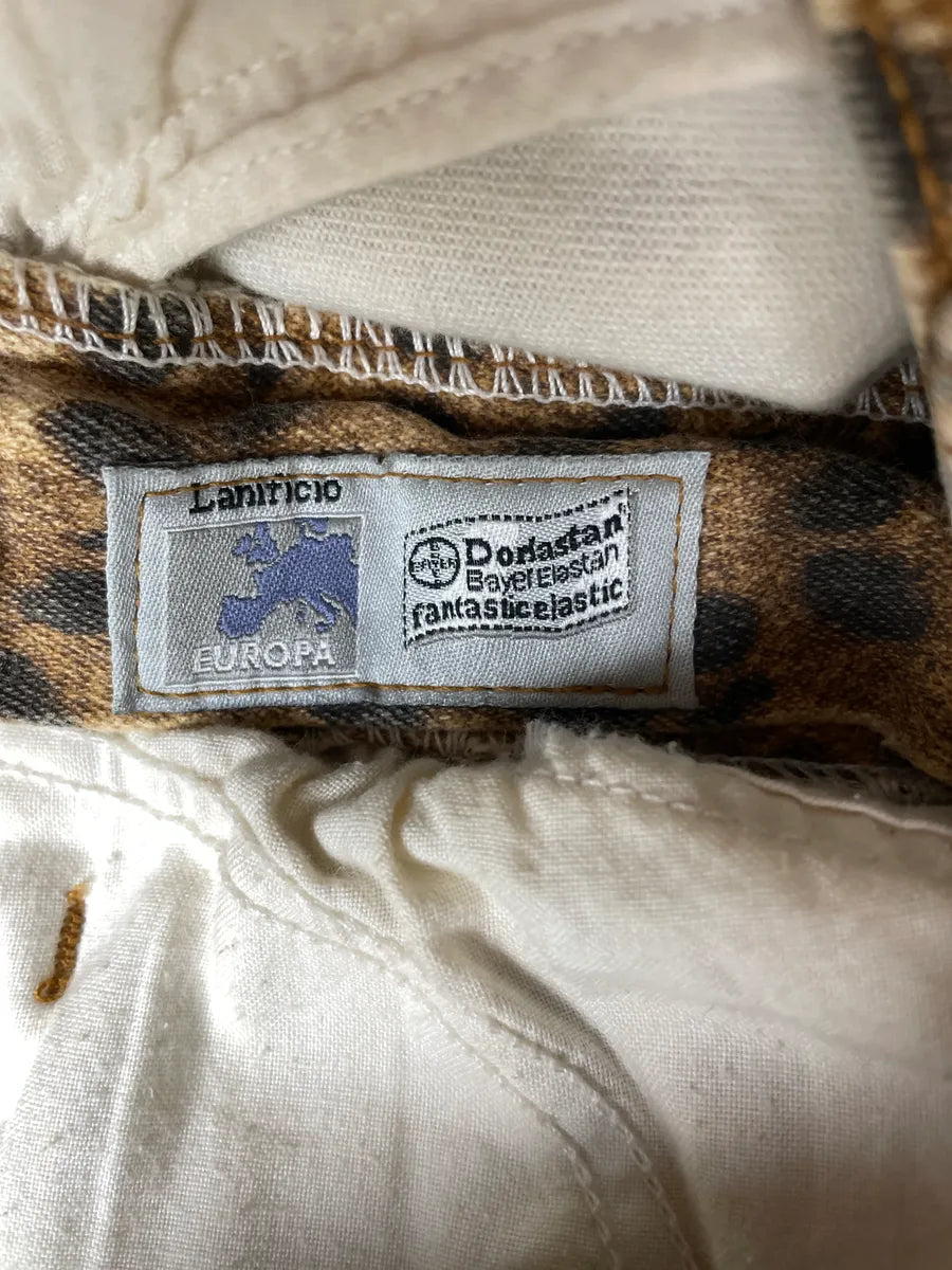 2000s Roberto Cavalli Leopard Sequin Straight Leg Jeans LIuYEhyV 10