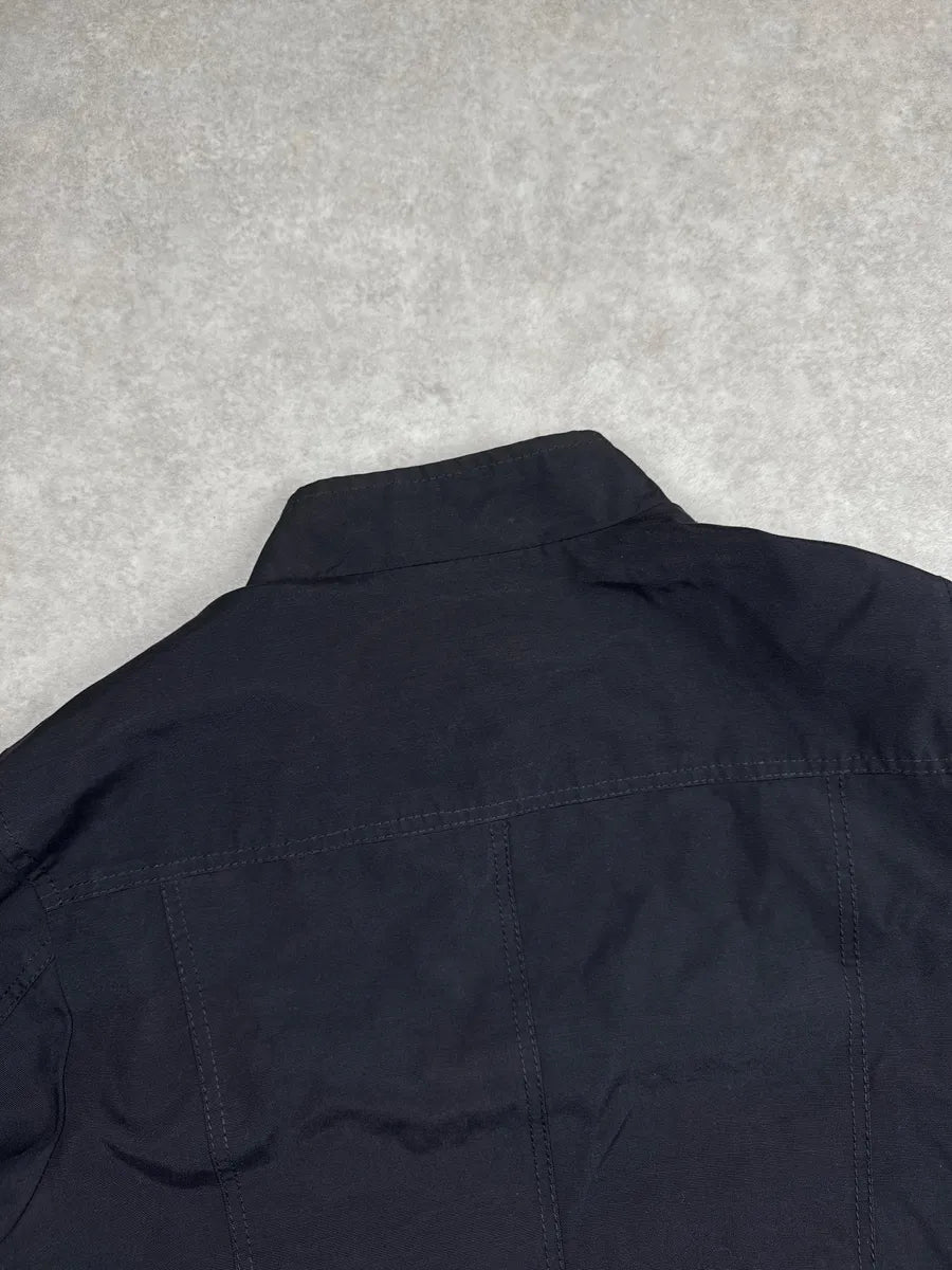 2000s Dolce & Gabbana Black Nylon Stand Collar Bomber Jacket LJVGxjDD 8